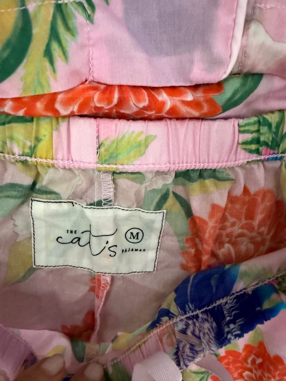 The Cat's Pajamas Tropical Floral Pajamas Size Medium - Picture 5 of 10